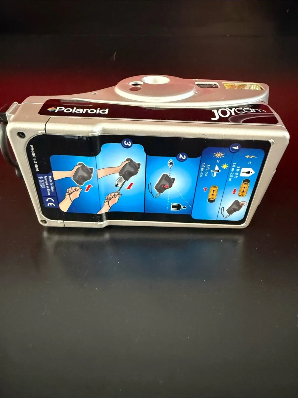 Polaroid JOYCam Camera in Silver and Pink Accent